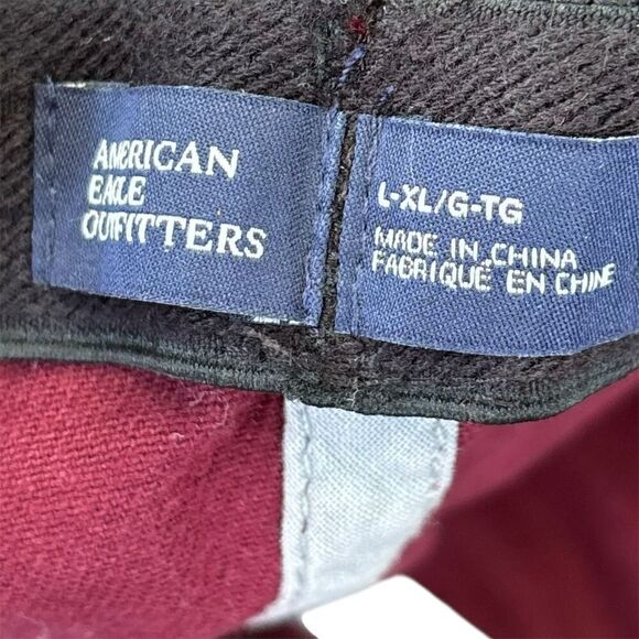 American Eagle Unisex‎ Burgundy Baseball Cap Adjustable Strap - Picture 6 of 6